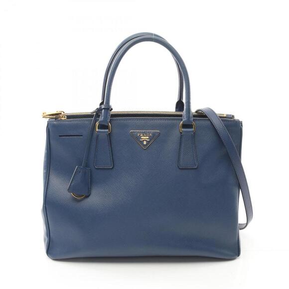 PRADA Blue Leather Saffiano Bag - Picture 1 of 10